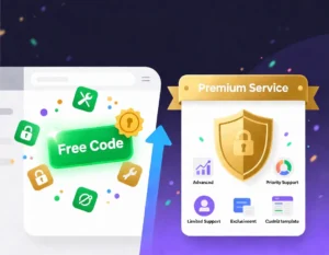 ההבדל בין קודים חינמיים לשירותי פרימיום