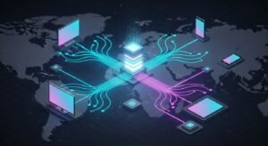 תרשים תשתית שרתים ו-CDN להזרמת IPTV.