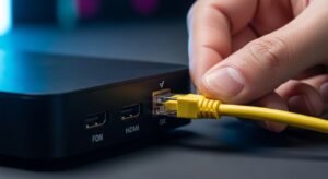 אדם פותר בעיות תקשורת כדי להבטיח האם IPTV תואם למכשירי MAG
