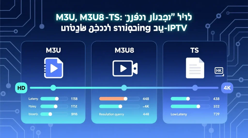 הבדל בין M3U ל-M3U8