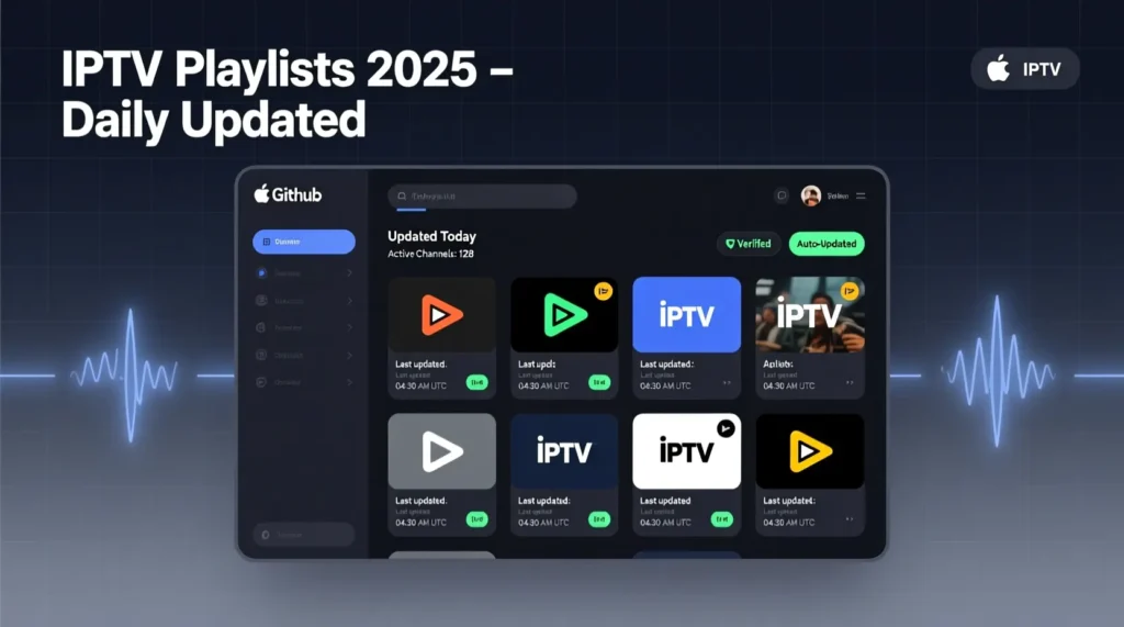 רשימות IPTV GitHub